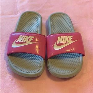 Pink NIKE Slides size 8